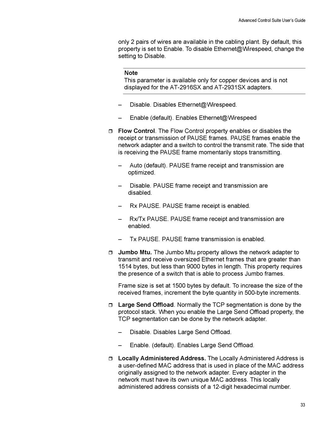 Allied Telesis AT-2916SX, AT-2972SX, AT2972SX/2 manual Advanced Control Suite User’s Guide 