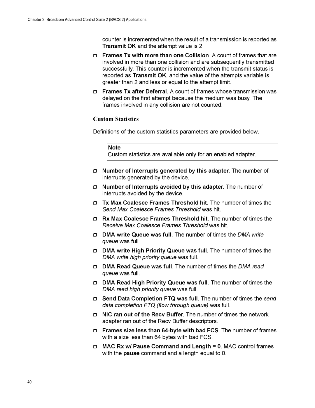 Allied Telesis AT-2972SX, AT-2916SX, AT2972SX/2 manual Custom Statistics 