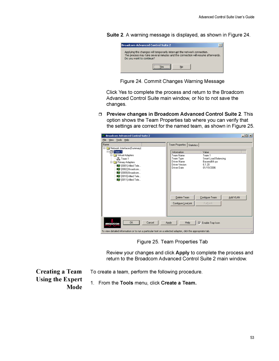 Allied Telesis AT2972SX/2, AT-2916SX, AT-2972SX manual Creating a Team Using the Expert Mode 