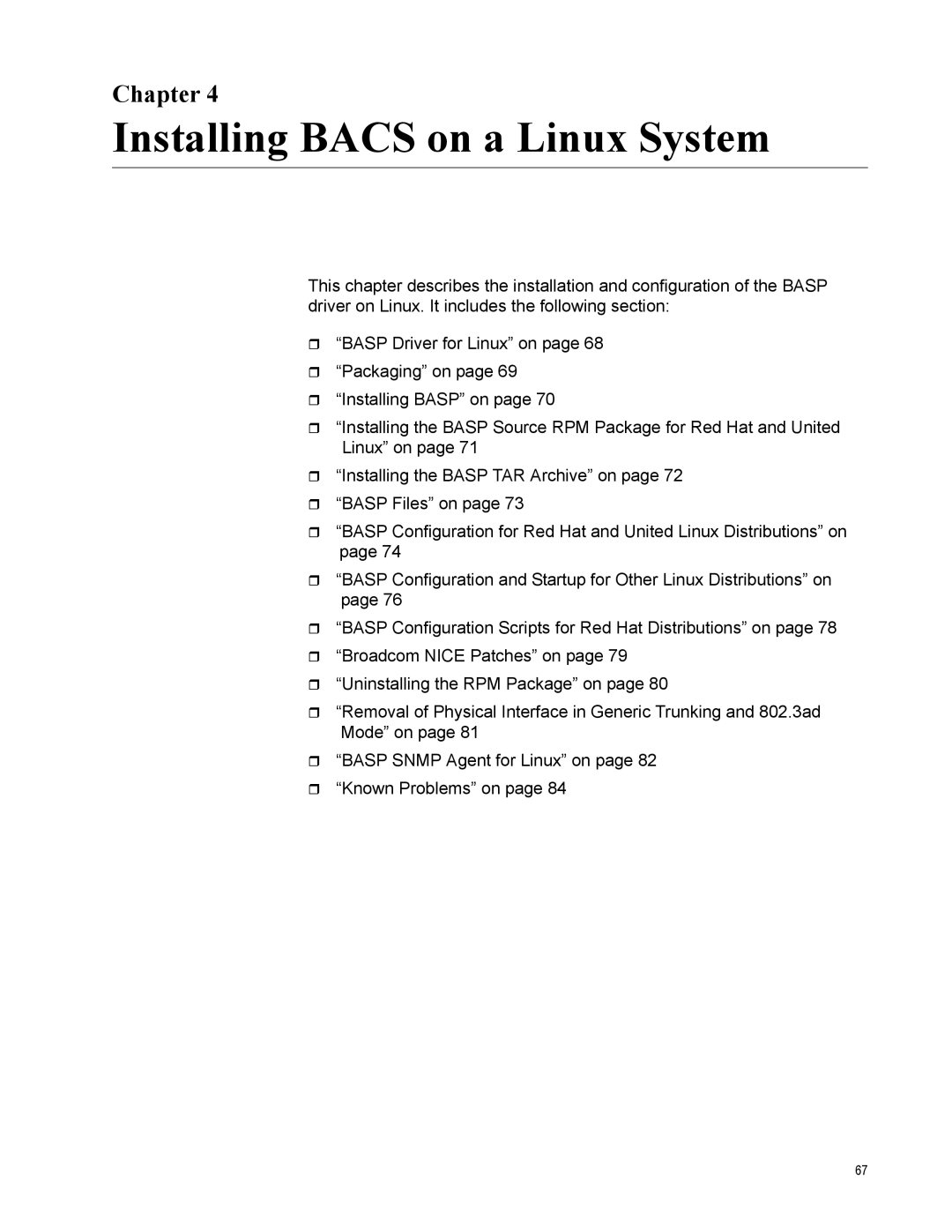 Allied Telesis AT-2972SX, AT-2916SX, AT2972SX/2 manual Installing Bacs on a Linux System, Chapter 