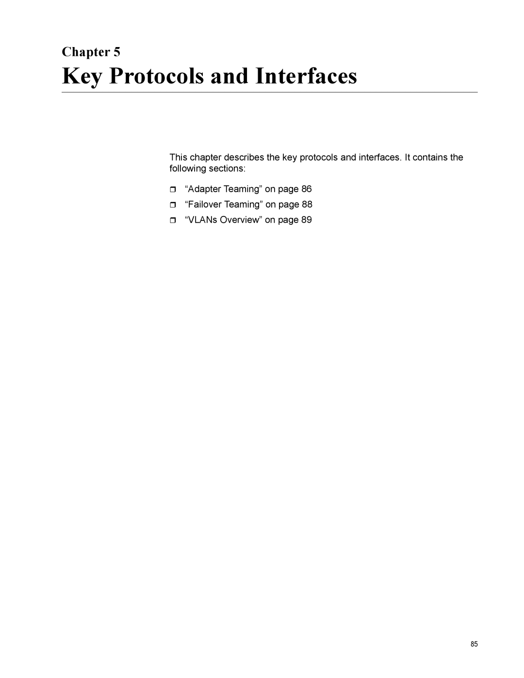 Allied Telesis AT-2972SX, AT-2916SX, AT2972SX/2 manual Key Protocols and Interfaces, Chapter 