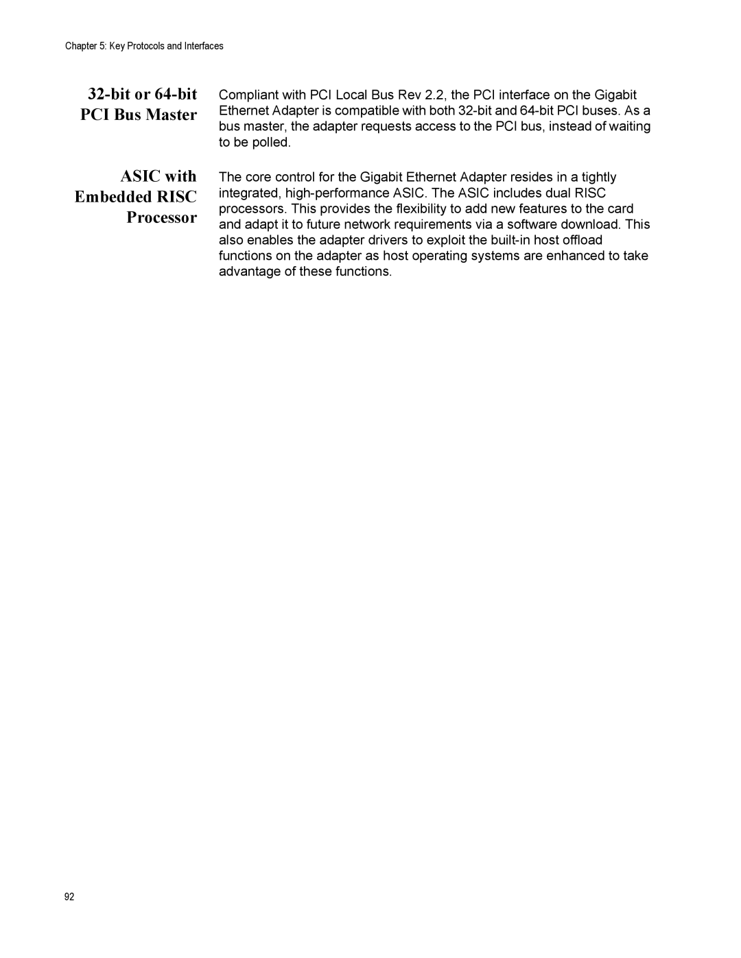 Allied Telesis AT2972SX/2, AT-2916SX, AT-2972SX manual Asic with Embedded Risc Processor 