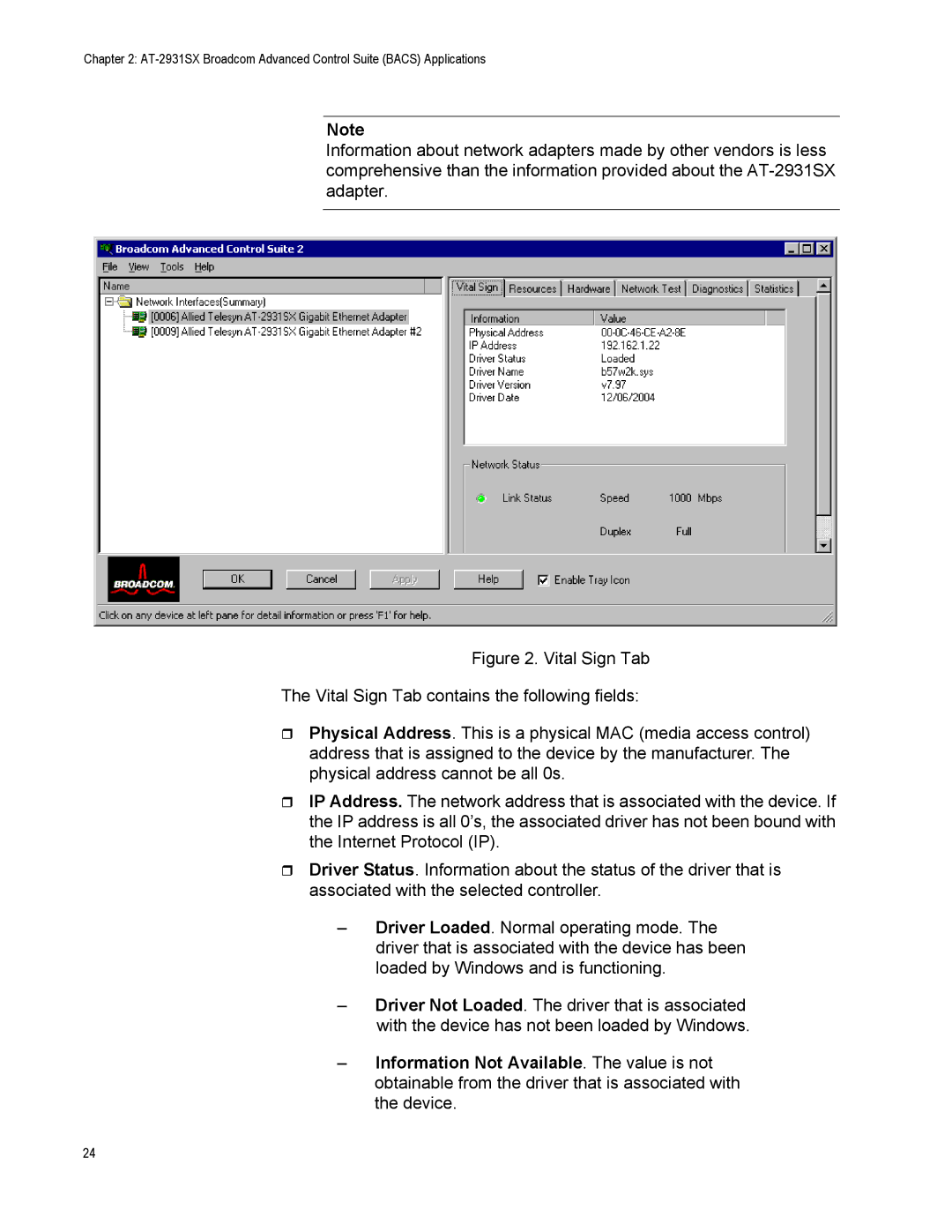 Allied Telesis manual AT-2931SX Broadcom Advanced Control Suite Bacs Applications 