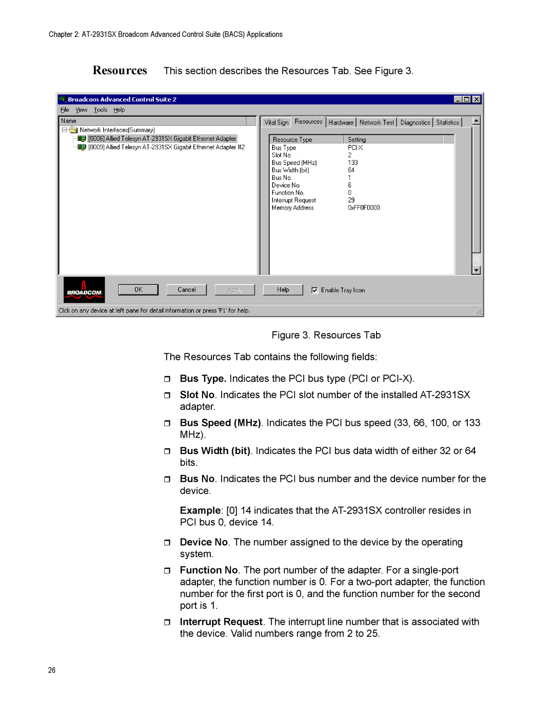 Allied Telesis manual AT-2931SX Broadcom Advanced Control Suite Bacs Applications 