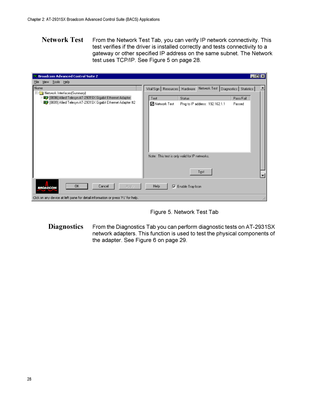 Allied Telesis manual AT-2931SX Broadcom Advanced Control Suite Bacs Applications 