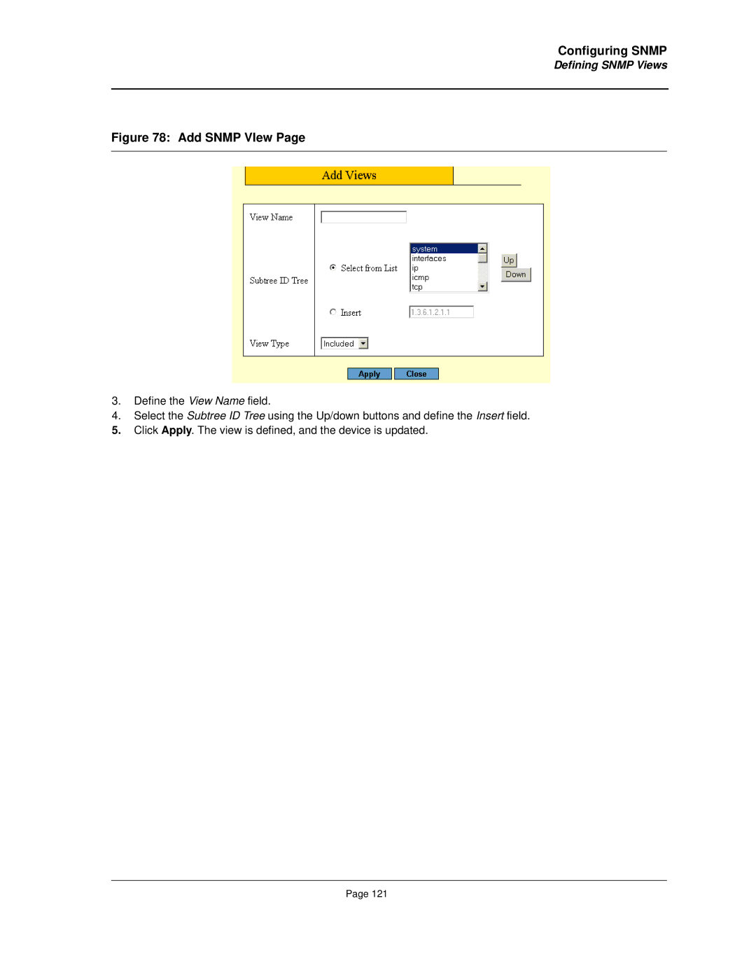 Allied Telesis AT-8000S manual Add Snmp VIew, Defining Snmp Views 