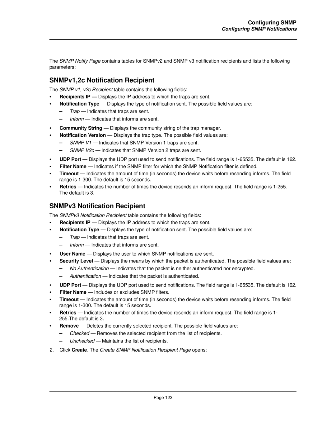 Allied Telesis AT-8000S manual SNMPv1,2c Notification Recipient, Configuring Snmp Notifications 