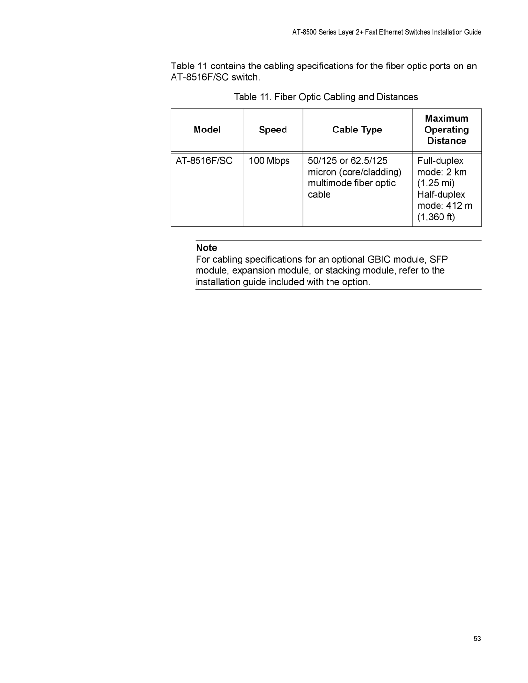 Allied Telesis AT-8500 Series manual Maximum 