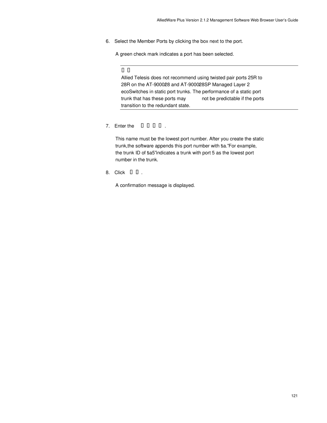 Allied Telesis AT-9000/52, AT-9000/28SP manual 121 