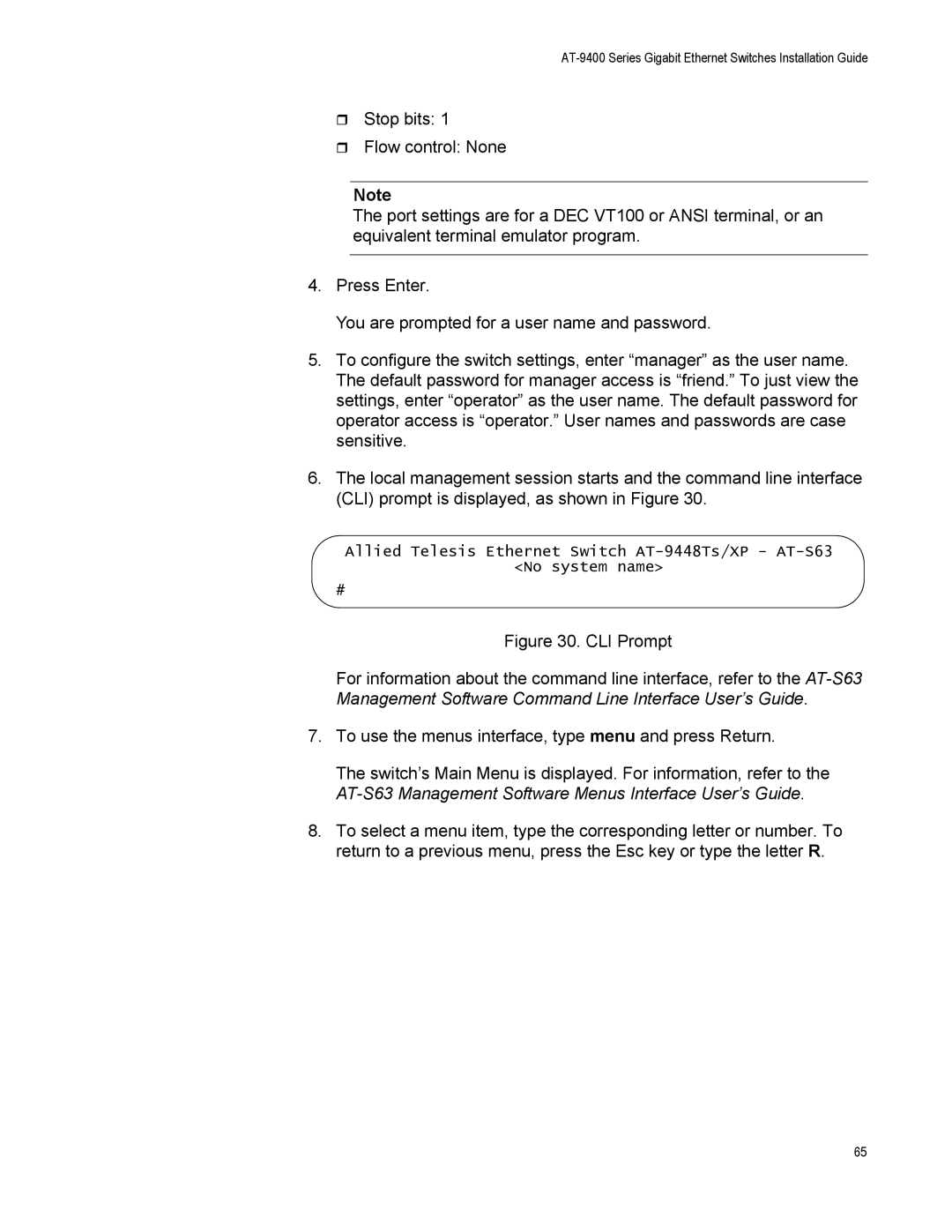 Allied Telesis AT-9408LC/SP, AT-9424T/POE manual AT-9400 Series Gigabit Ethernet Switches Installation Guide 