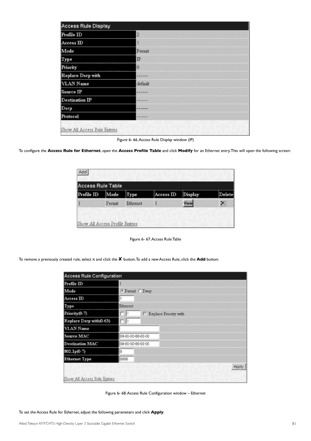 Allied Telesis AT-9724TS specifications 