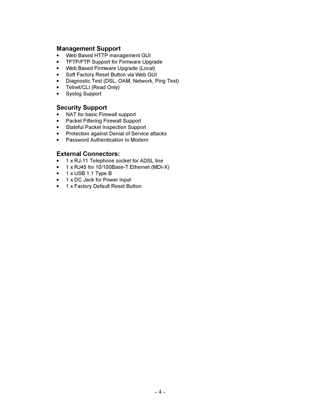 Allied Telesis AT-AR236E manual Management Support 