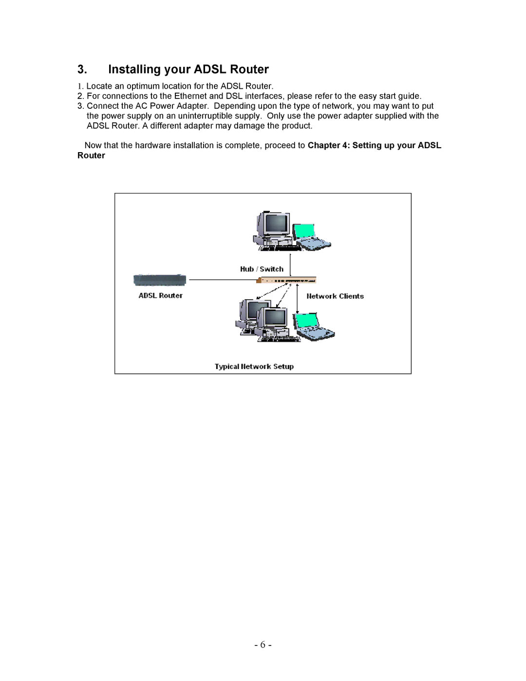 Allied Telesis AT-AR236E manual Installing your Adsl Router 