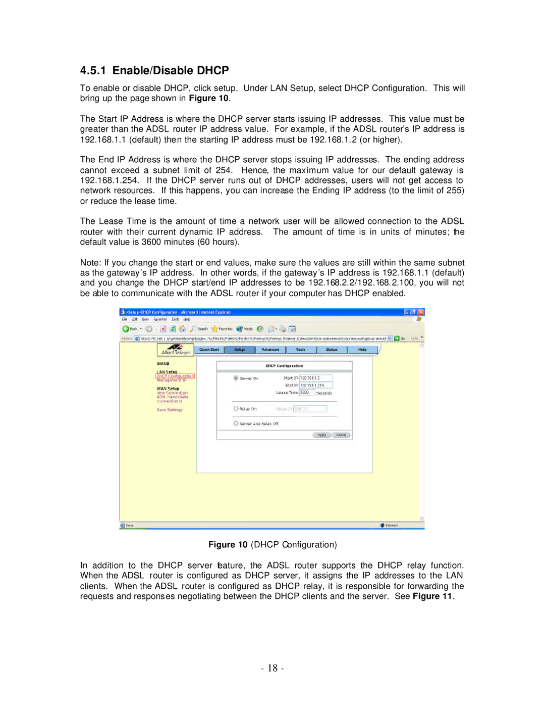 Allied Telesis AT-AR256E manual Enable/Disable Dhcp 