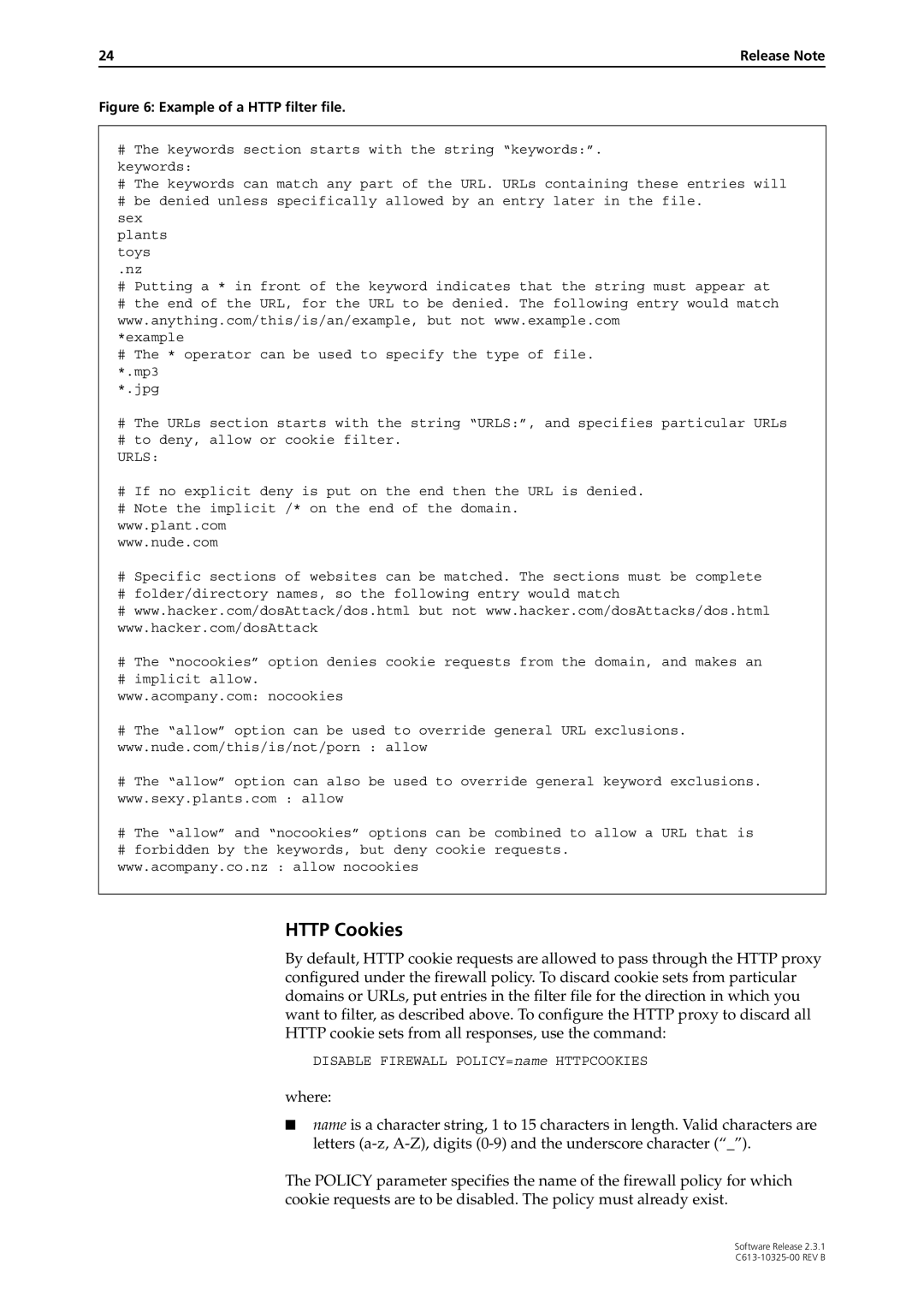 Allied Telesis AT-AR300 manual Http Cookies 