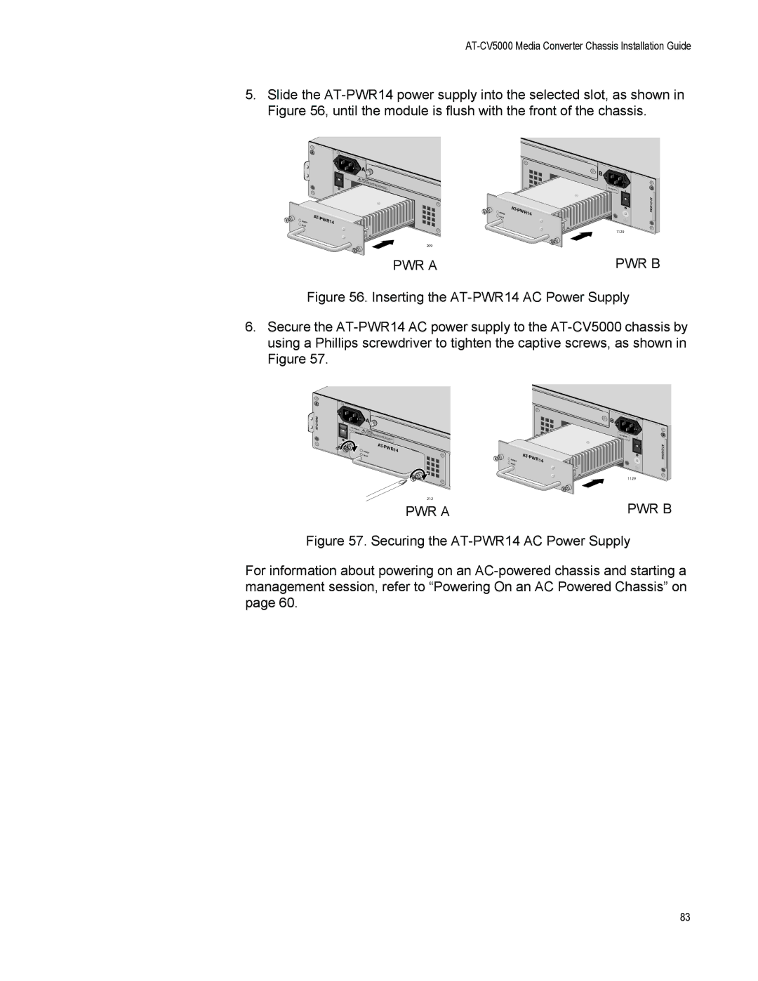 Allied Telesis AT-CV5000 manual AT-PWR14 