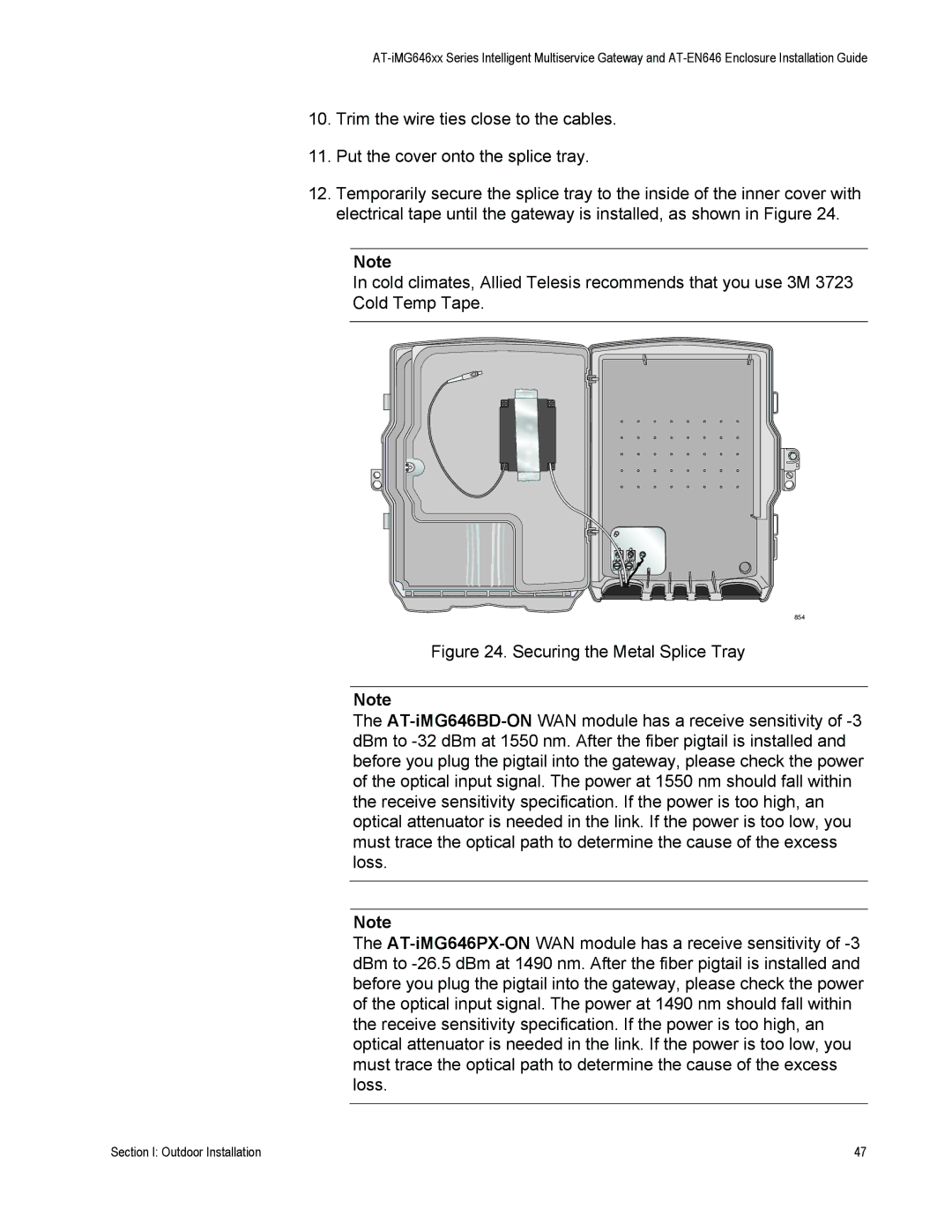 Allied Telesis AT-iMG646PX-ON, AT-EN646 manual 854 