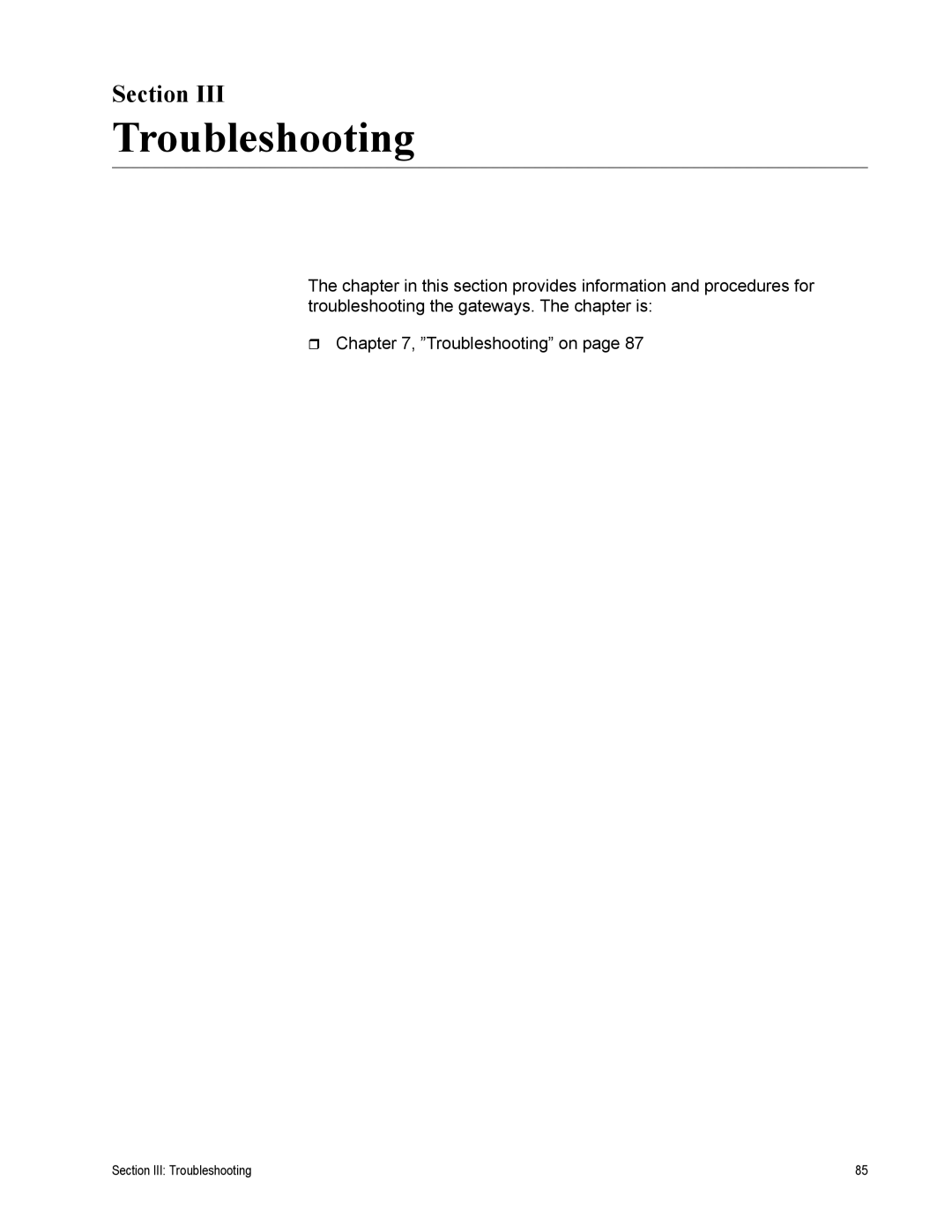 Allied Telesis AT-iMG646PX-ON, AT-EN646 manual Troubleshooting, Section 