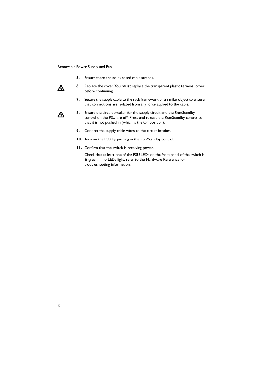 Allied Telesis AT-PWR05, AT-FAN03, AT-FAN01, AT-PWR02 manual 