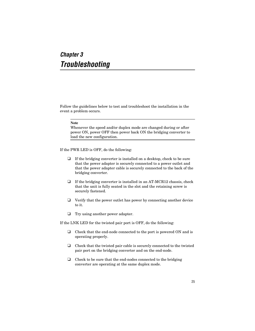 Allied Telesis AT-FS238b/2, AT-FS238b/1, AT-FS238a/2, AT-FS238a/1 manual Troubleshooting 