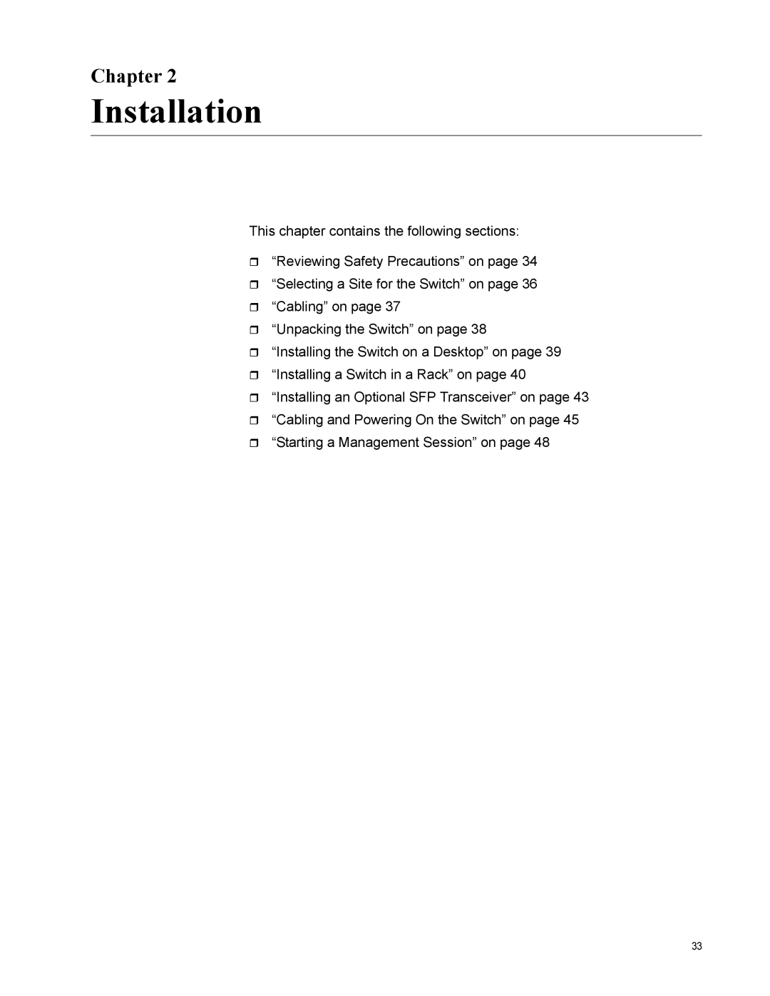 Allied Telesis AT-FS750/24POE manual Installation, Chapter 