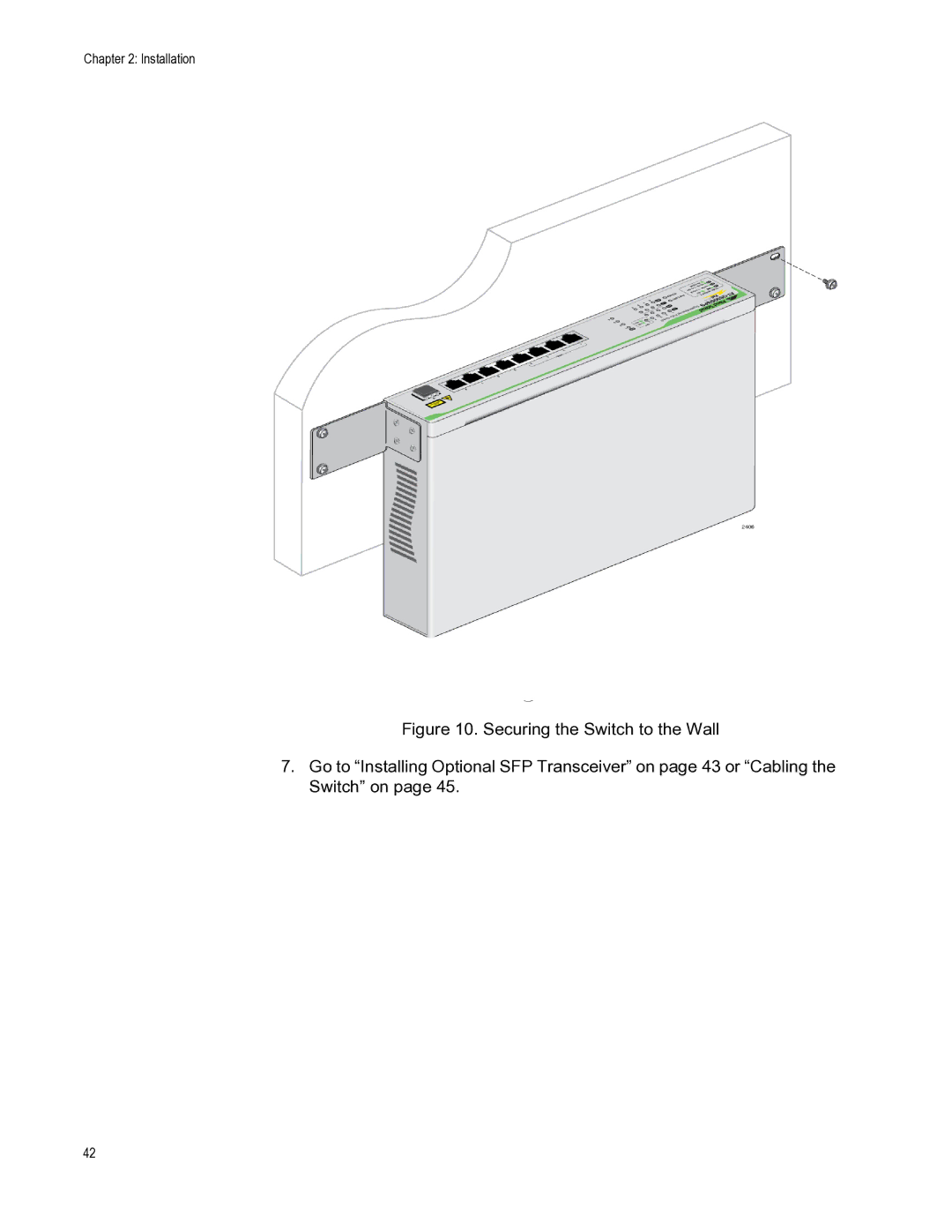 Allied Telesis AT-GS900/8PS manual Installation 