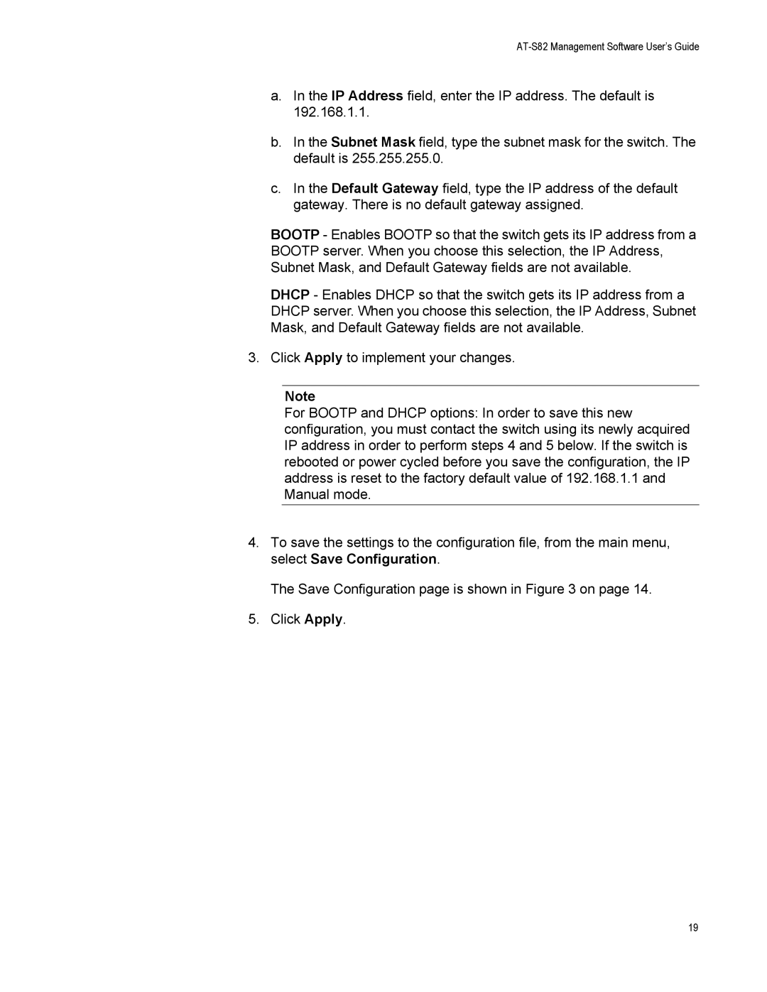 Allied Telesis AT-GS950/8 manual AT-S82 Management Software User’s Guide 