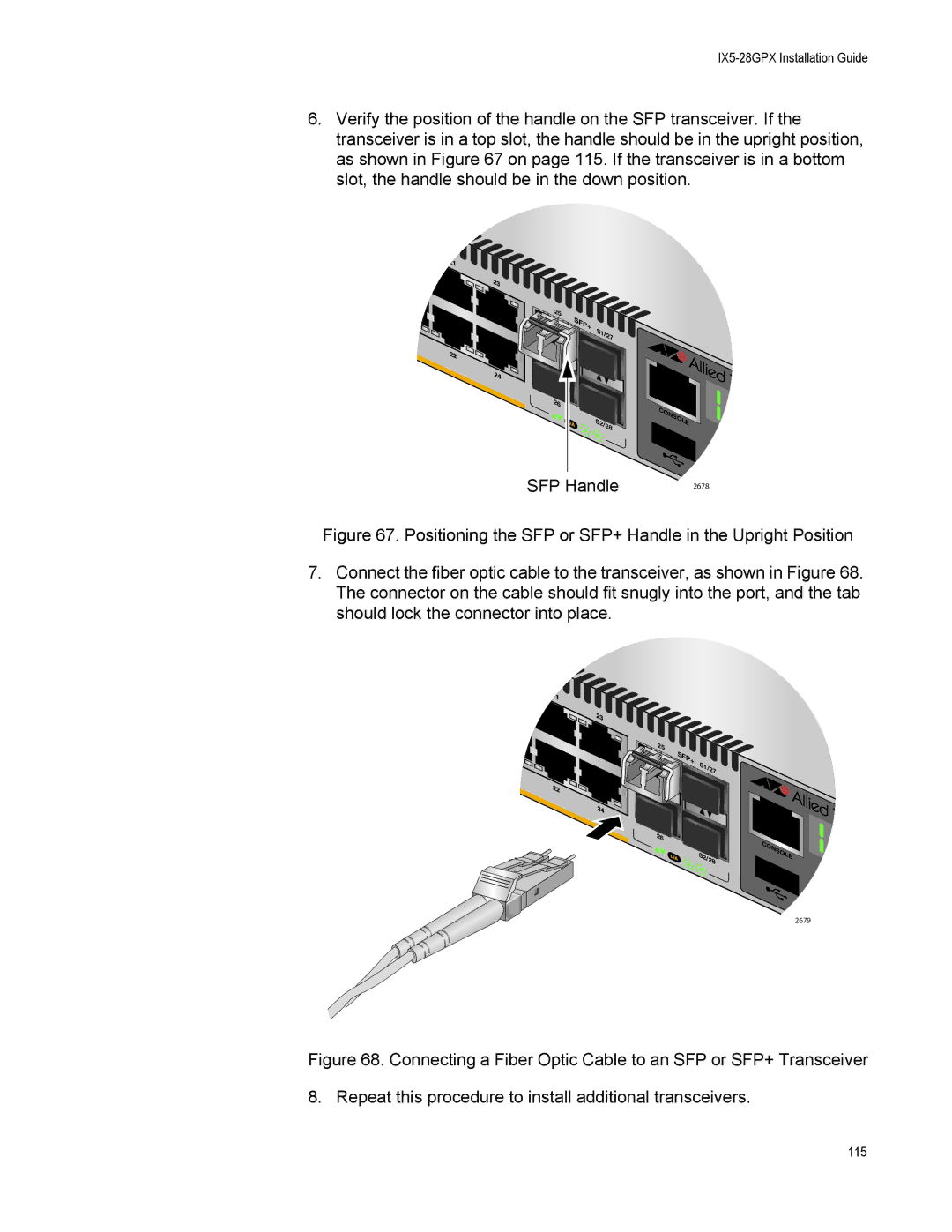 Allied Telesis AT-IX5-28GPX manual 115 