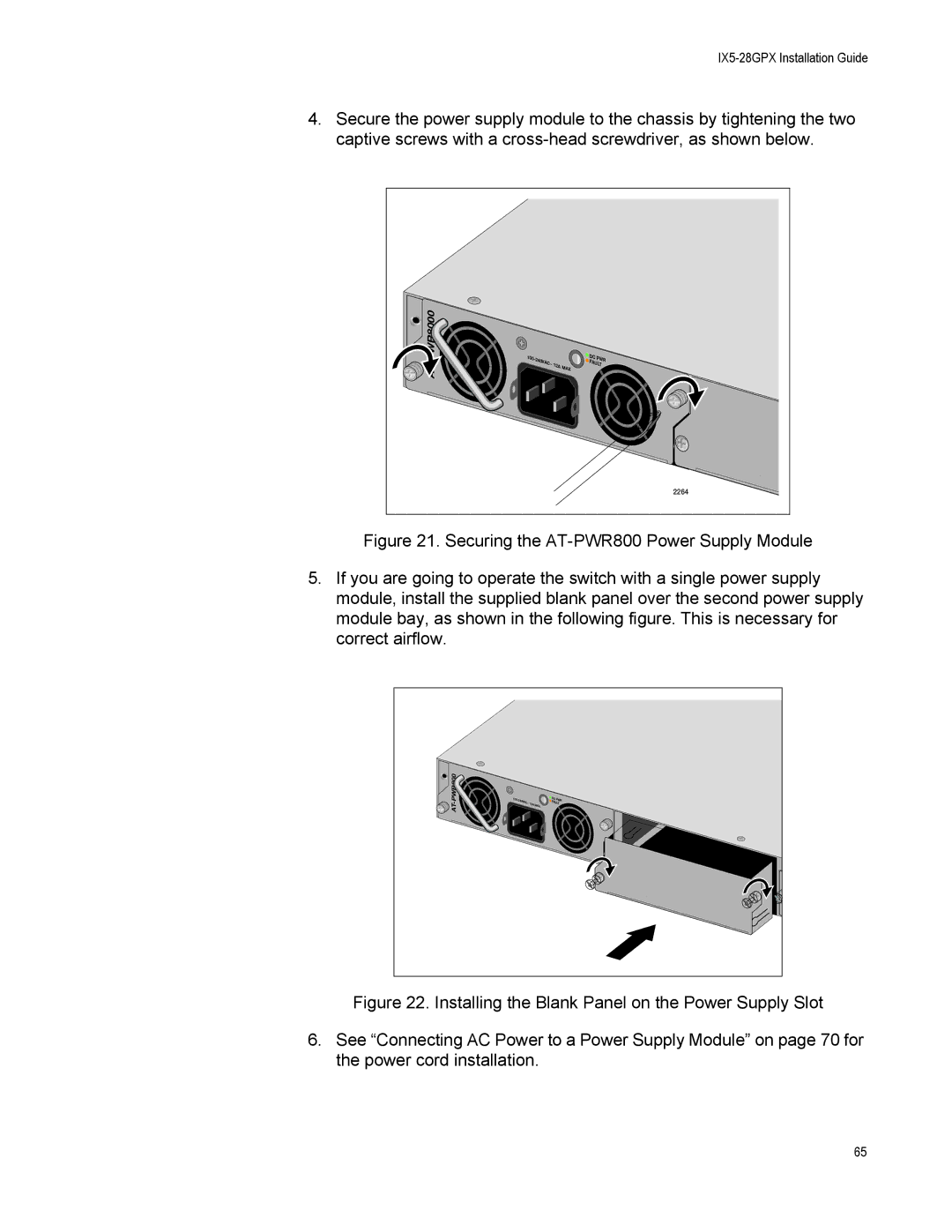 Allied Telesis AT-IX5-28GPX manual PWR8000 