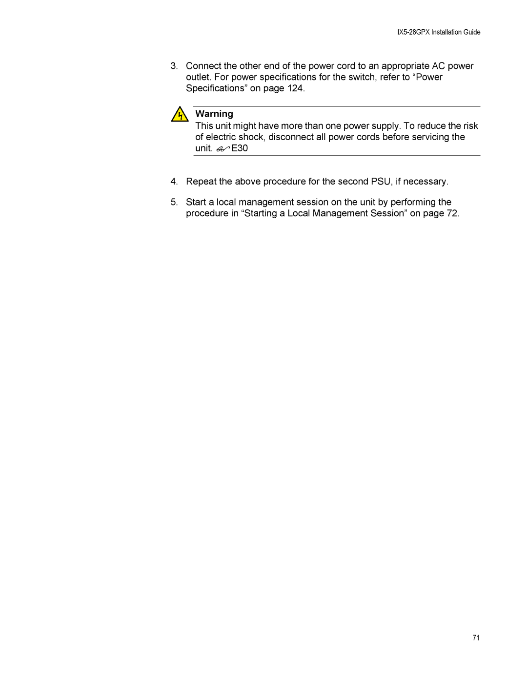 Allied Telesis AT-IX5-28GPX manual IX5-28GPX Installation Guide 