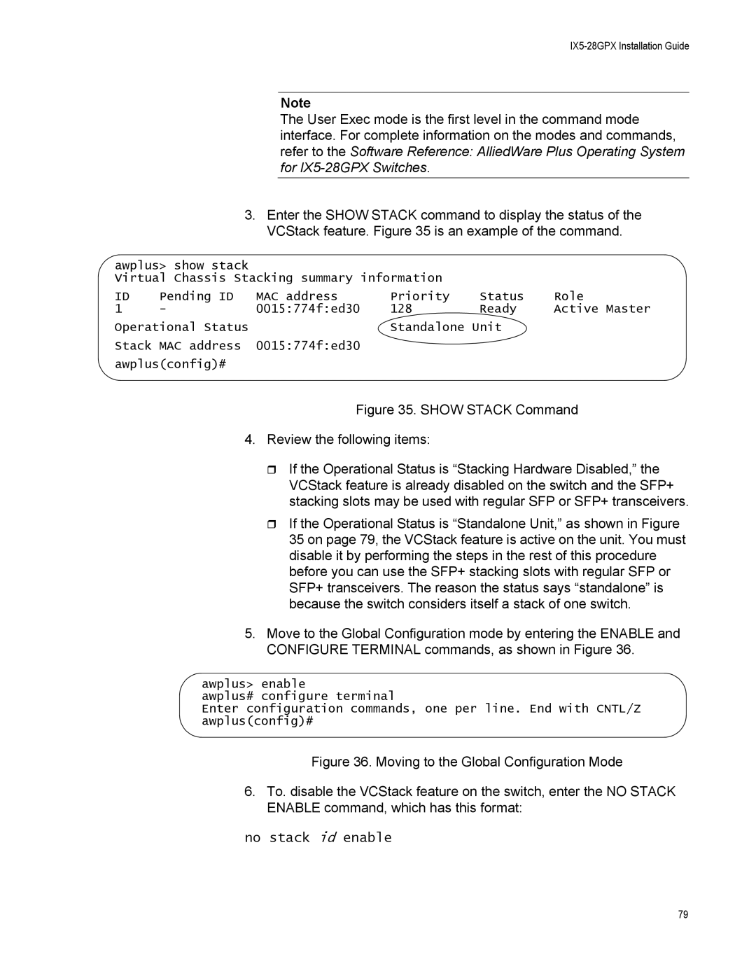 Allied Telesis AT-IX5-28GPX manual No stack id enable 