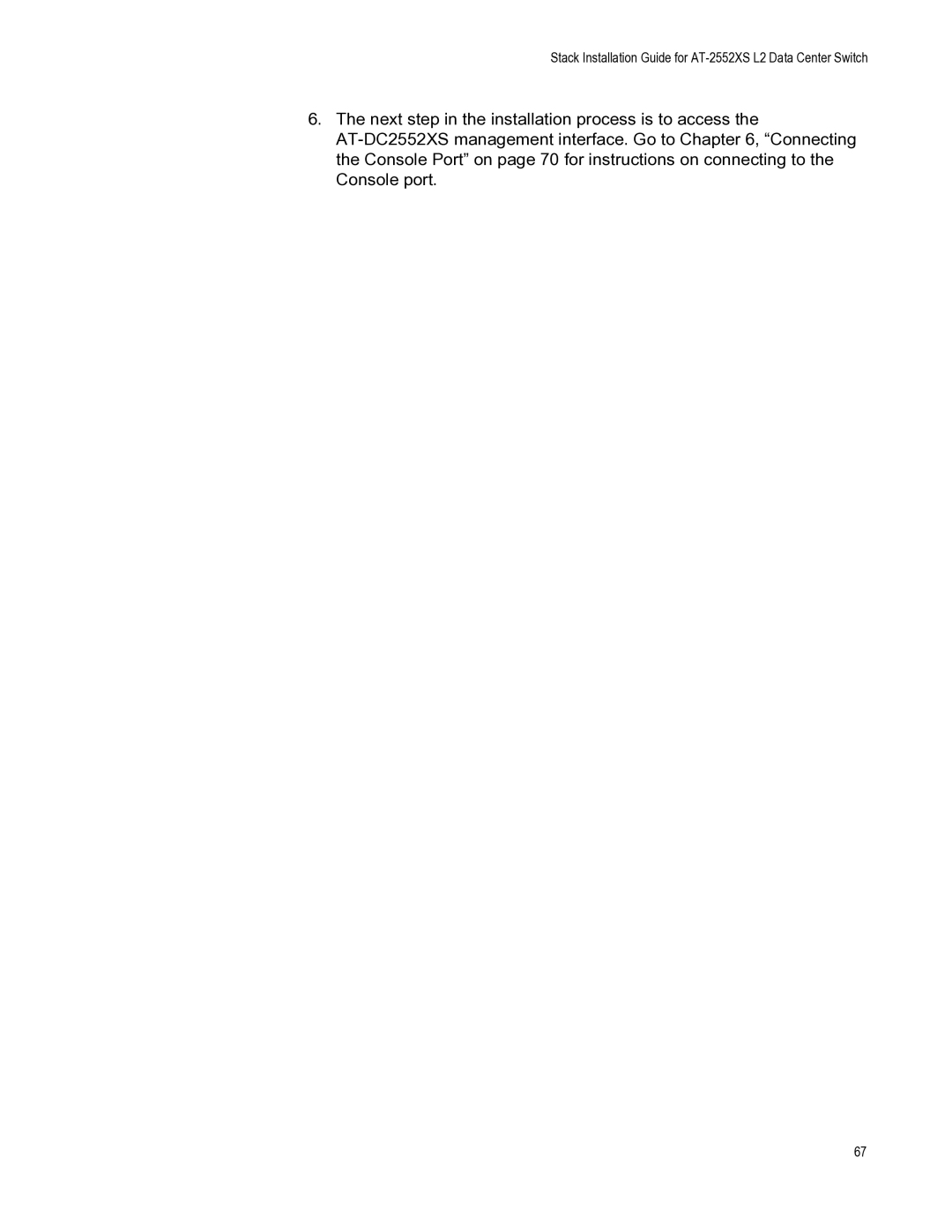 Allied Telesis AT-DC2552XS, AT-PWR06, AT-FAN06 manual Stack Installation Guide for AT-2552XS L2 Data Center Switch 