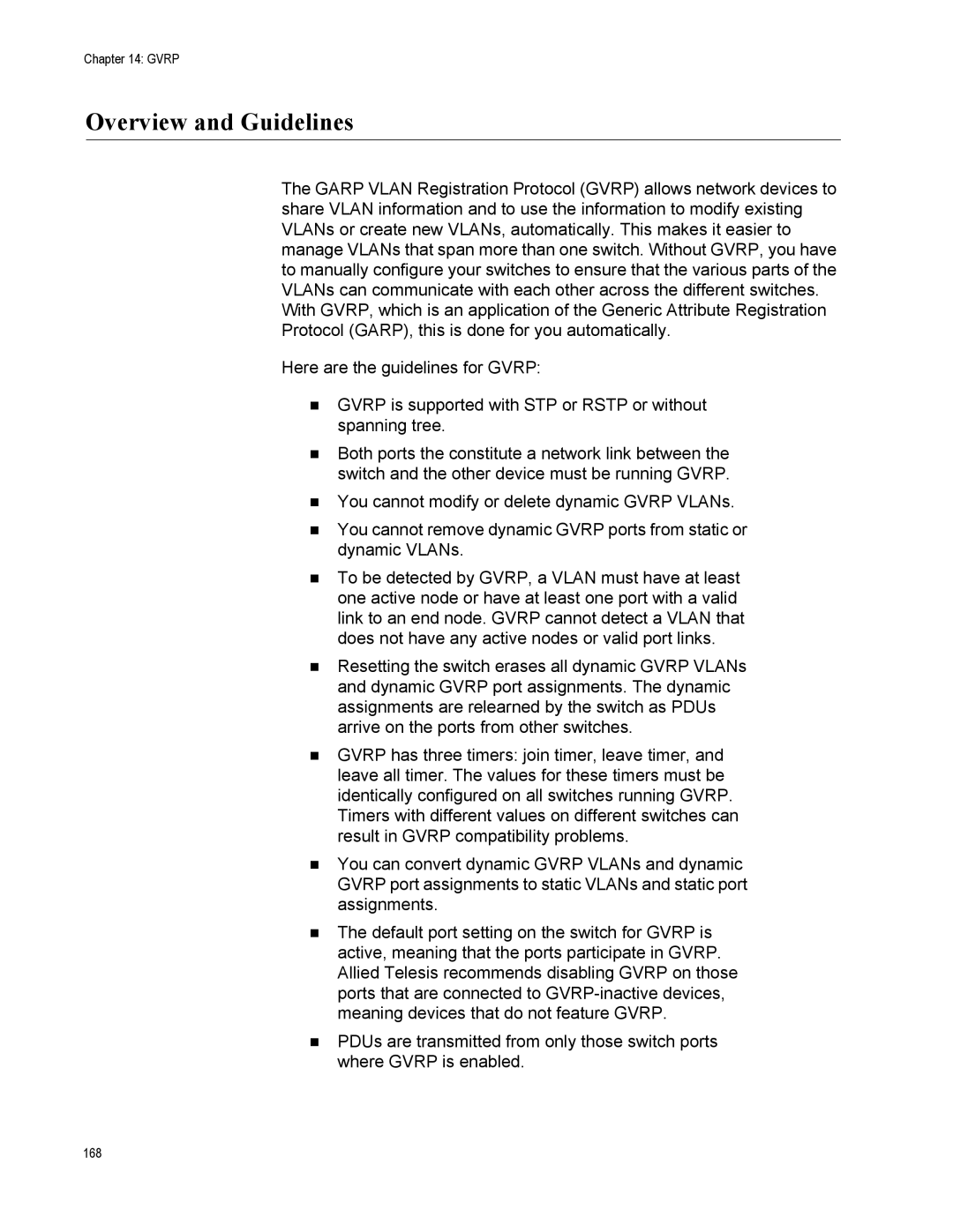 Allied Telesis AT-S110, AT-GS950/10PS manual Overview and Guidelines 