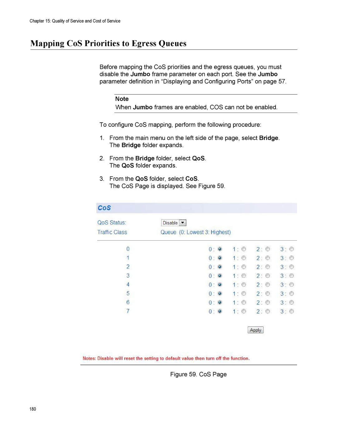 Allied Telesis AT-S110, AT-GS950/10PS manual Mapping CoS Priorities to Egress Queues 