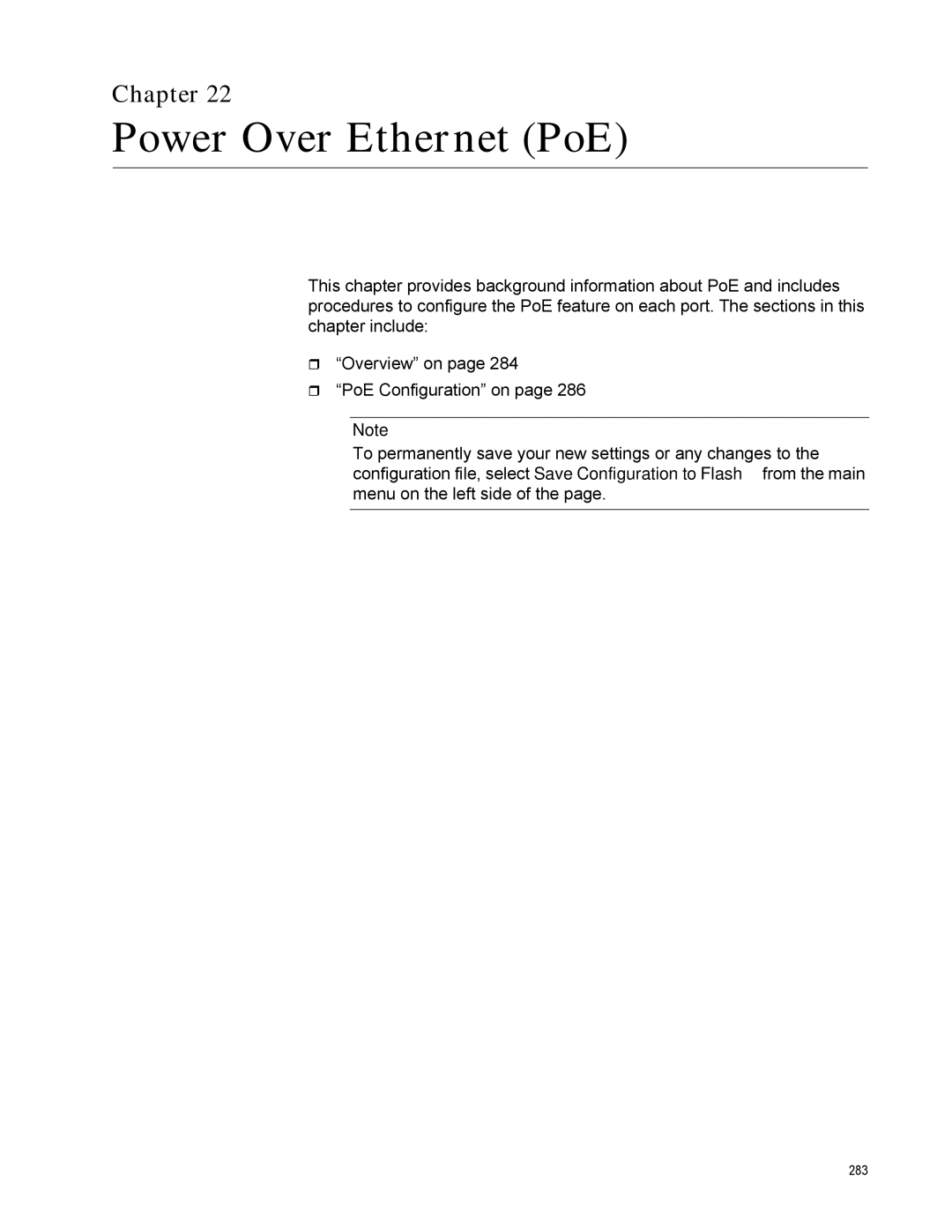 Allied Telesis AT-GS950/10PS, AT-S110 manual Power Over Ethernet PoE, Chapter 