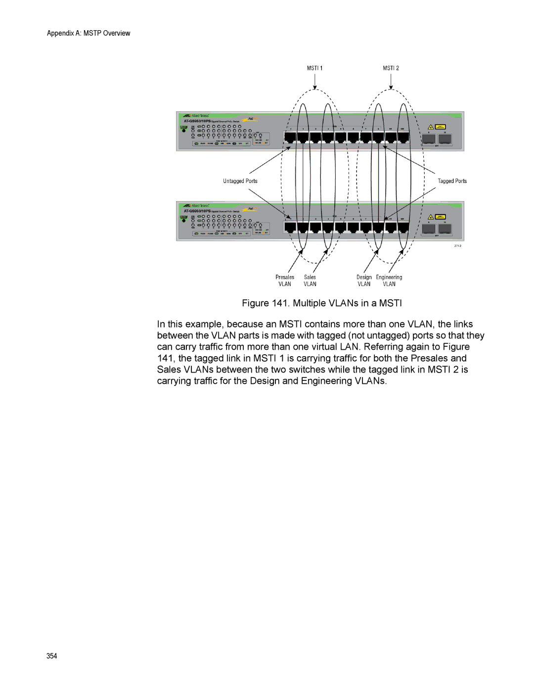 Allied Telesis AT-S110, AT-GS950/10PS manual 354 