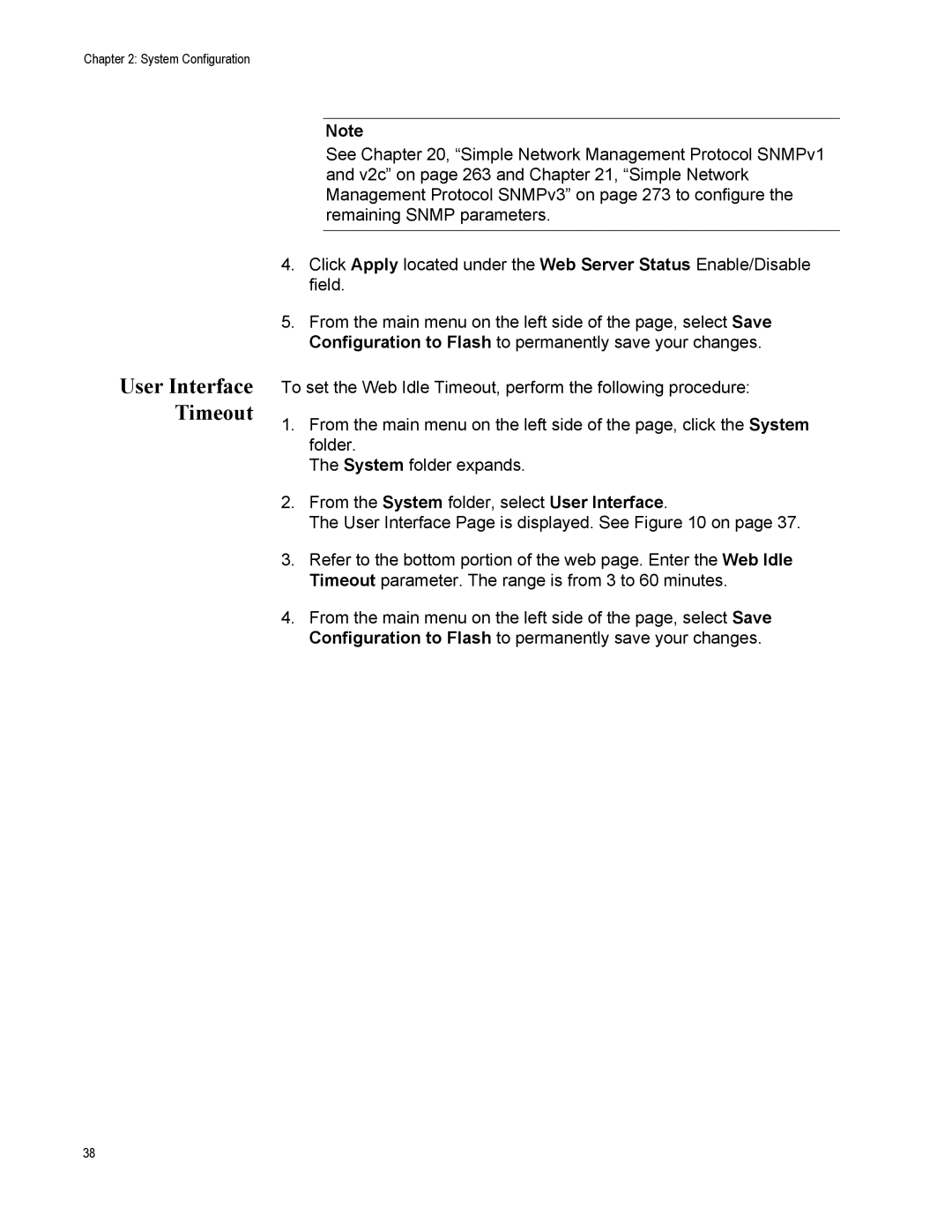 Allied Telesis AT-S110, AT-GS950/10PS manual User Interface Timeout 