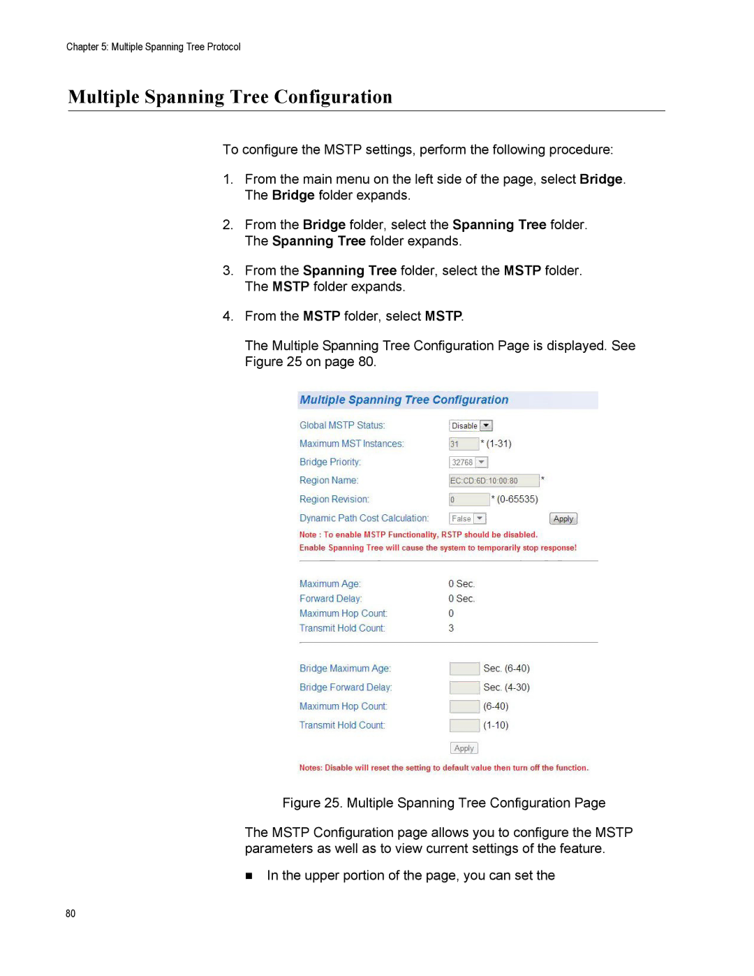 Allied Telesis AT-S110, AT-GS950/10PS manual Multiple Spanning Tree Configuration 