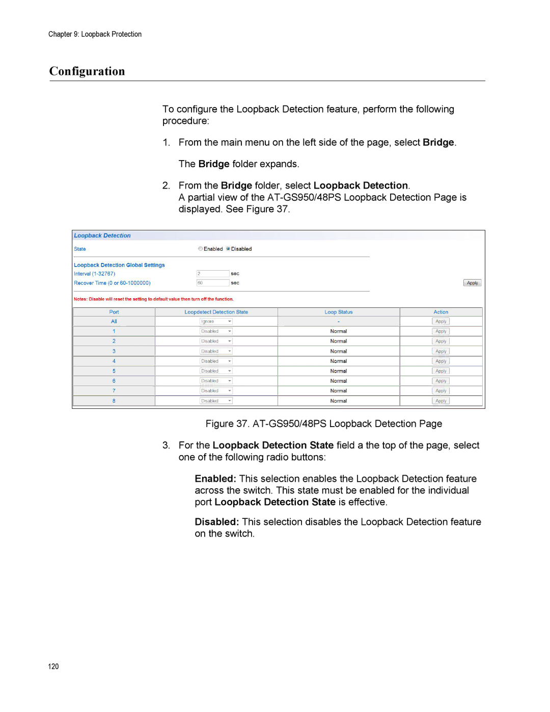 Allied Telesis AT-S111, AT-GS950/48PS manual Configuration 