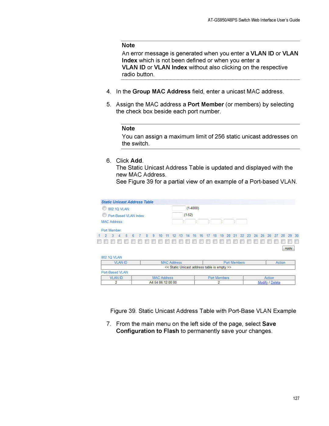 Allied Telesis AT-GS950/48PS, AT-S111 manual 127 