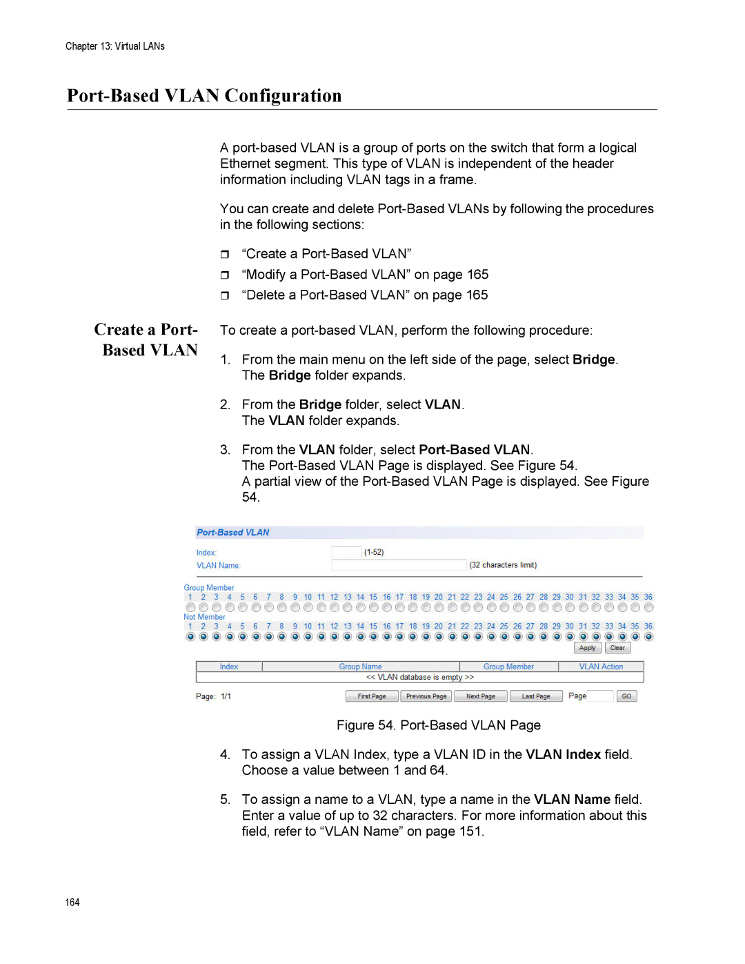 Allied Telesis AT-S111, AT-GS950/48PS manual Port-Based Vlan Configuration, Create a Port- Based Vlan 