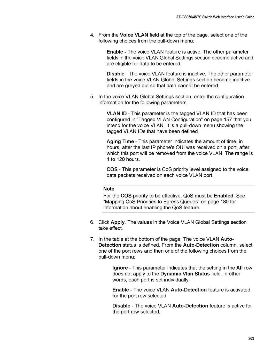 Allied Telesis AT-GS950/48PS, AT-S111 manual 263 