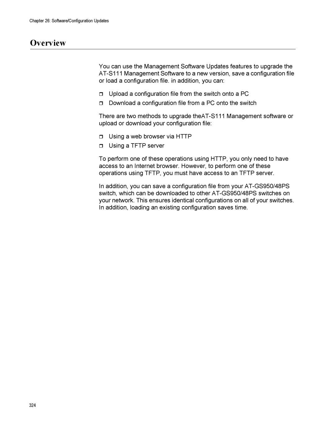 Allied Telesis AT-S111, AT-GS950/48PS manual 324 