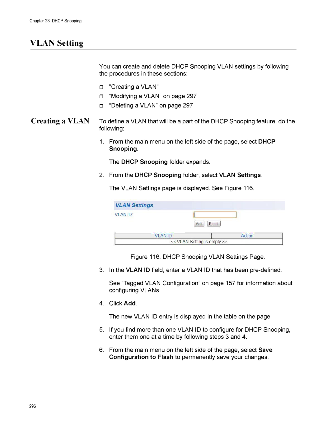 Allied Telesis AT-S112, AT-GS950/16PS manual Vlan Setting 