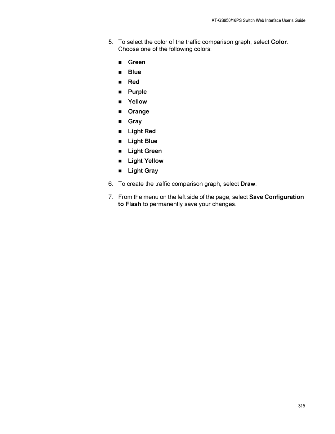 Allied Telesis AT-GS950/16PS, AT-S112 manual 315 