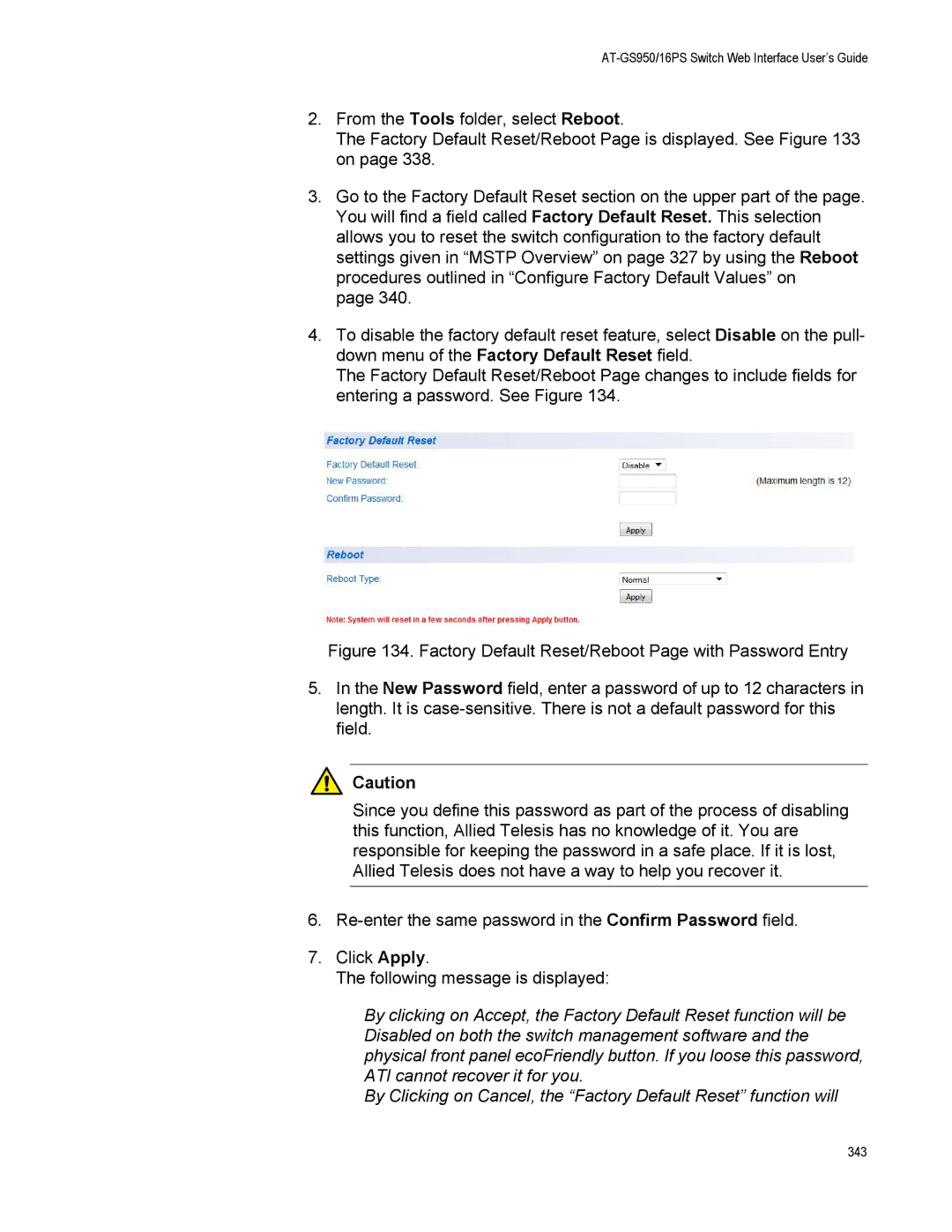 Allied Telesis AT-GS950/16PS, AT-S112 manual 343 