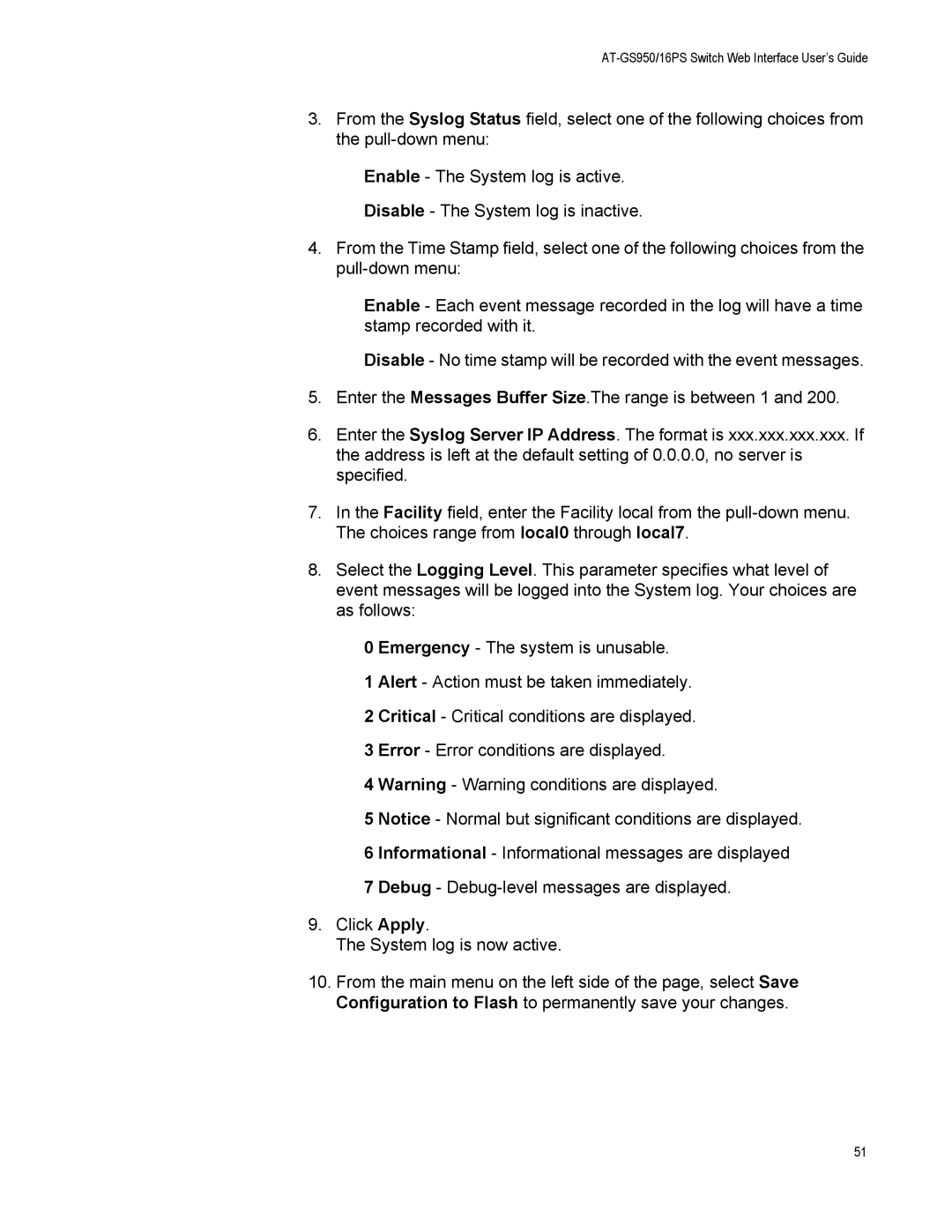 Allied Telesis AT-S112 manual AT-GS950/16PS Switch Web Interface User’s Guide 