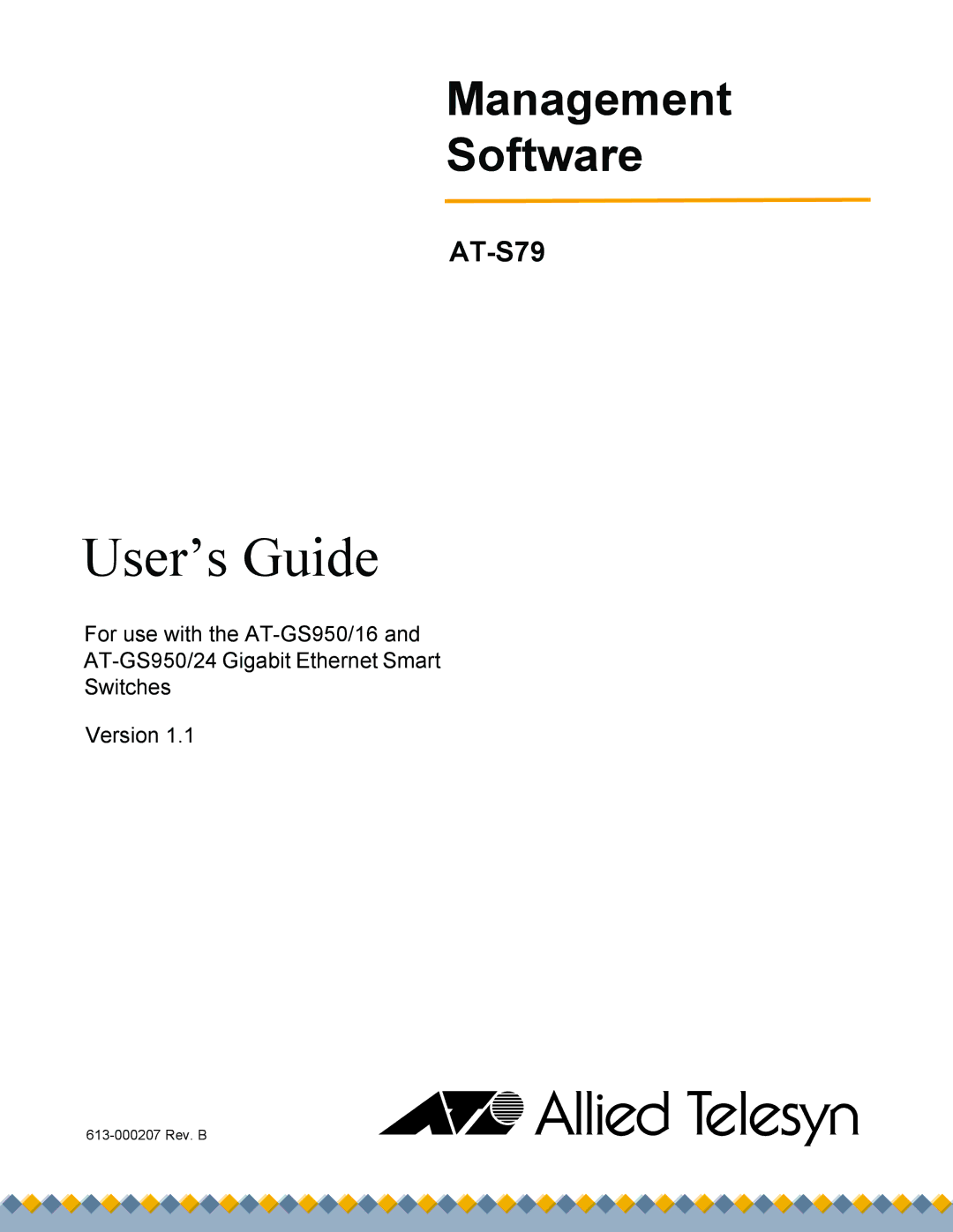 Allied Telesis AT-S79 manual User’s Guide 