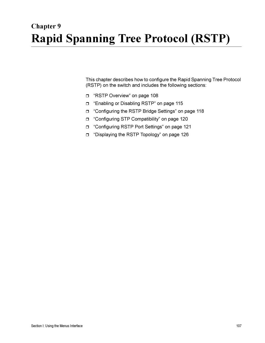 Allied Telesis AT-S79 manual Rapid Spanning Tree Protocol Rstp, Chapter 