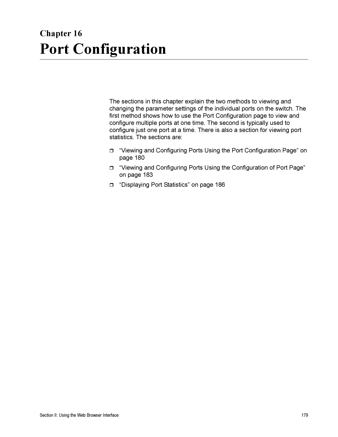 Allied Telesis AT-S79 manual Section II Using the Web Browser Interface 179 